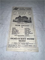 VINTAGE 1952 CHICAGO & NORTH WESTERN RAILROAD TIME