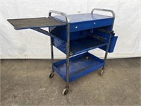 Metal Rolling Cart with Lift Lid