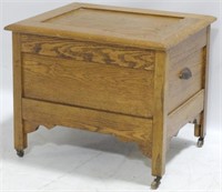 Early Oak Lift Top Potty Stand