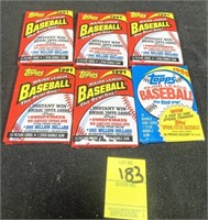 Topps (5) 1991, (1) 1989 Baseball Cards