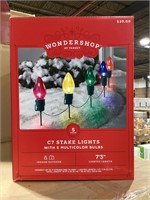 Wondershop C7 Stake Lights 5 Multi Colors