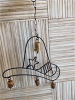 Cowboy Hat Western Wind Chime NEW