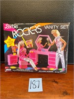 1986 Barbie Rockers vanity set