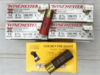 65rds 12ga 2-3/4" 6 shot ammunition: Winchester