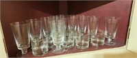 Grouping of glasses some are monogrammed with HAP