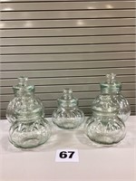 Glass Pumpkin Canisters