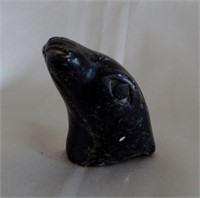 Seal Head Soapstone Carving - Numbered