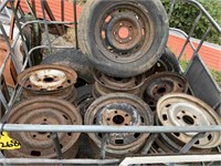 CRATE OF TORANA 13 INCH RIMS & TYRES (18 TOTAL)