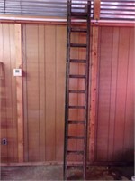 Vintage 2pc Firemans Extention Ladder