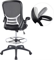 $180 High-Back Mesh Ergonomic Drafting Chair Tall