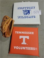 Kentucky and Tennessee Stadiium Cushions, glove