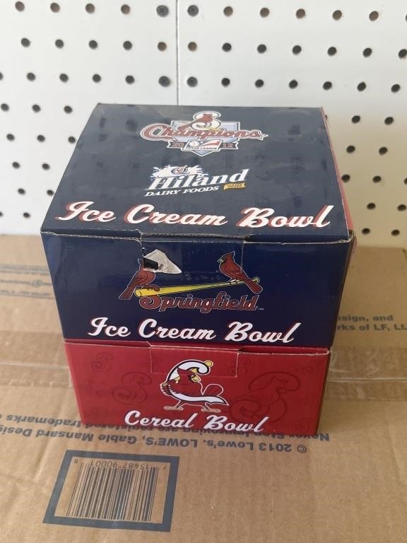 Springfield Cardinals Ice Cream/ Cereal Bowls