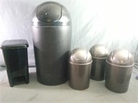 Assortment of Trash Cans Measure From 12.5"- 26"