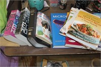 books, 2 cook books, microbiogy, bible