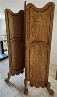 Large Gorgeous Wooden Clawfoot Room Divider