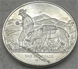 (JJ) 1973 Silver Round Silverado 1oz Coin