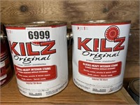 2 Gallon Cans of Kilz Original, Appears Full