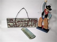 'Saddle Up' Cowboy 'Livery Stable' Signs Decor