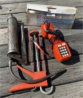 Linemans' Telephone, Grease Gun, More