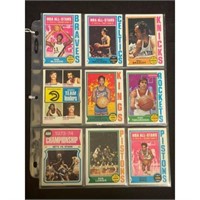 (24) 1973-74 Topps Basketball With Stars