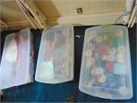3 Totes with Contents