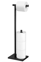 Toilet Paper Holder Free Standing, Black Toilet