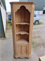 Pine Corner Open Bookcase/Display Stand