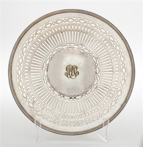 Derby Silverplate Reticulated Cake Plate
