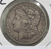 1890CC Morgan Silver Dollar Choice