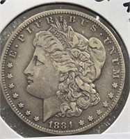 1884CC Morgan Silver Dollar Choice+