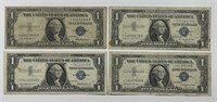 1935 & 1957 $1 Silver Certificate *STAR*  Lot of 4