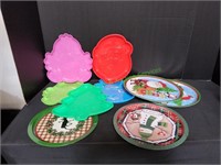 (7)Christmas & (2)Easter Serving Trays