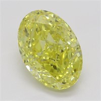 2.16ct,Int. Yellow/VS1,Oval cut GIA Diamond