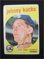 1959 TOPPS #289 JOHNNY KUCKS YANKEES
