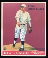 1933 Goudey #137 Fred Lucas baseball card -