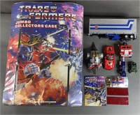 Vtg G1 Transformers Figures & Jumbo Case