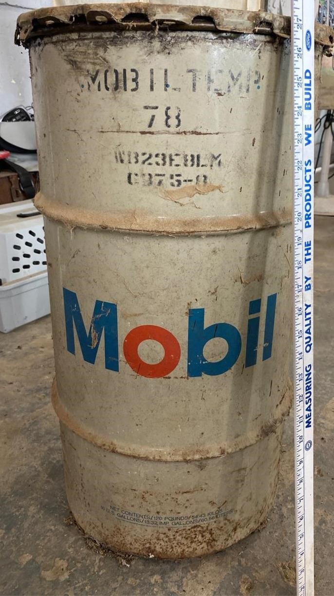 Mobil Oil Drum