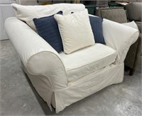 White Slip Cover  oversized Accent Chair
