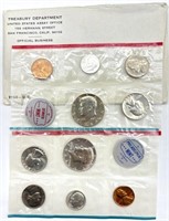 1964 US Mint Uncirculated Coin Sets 
- Kennedy