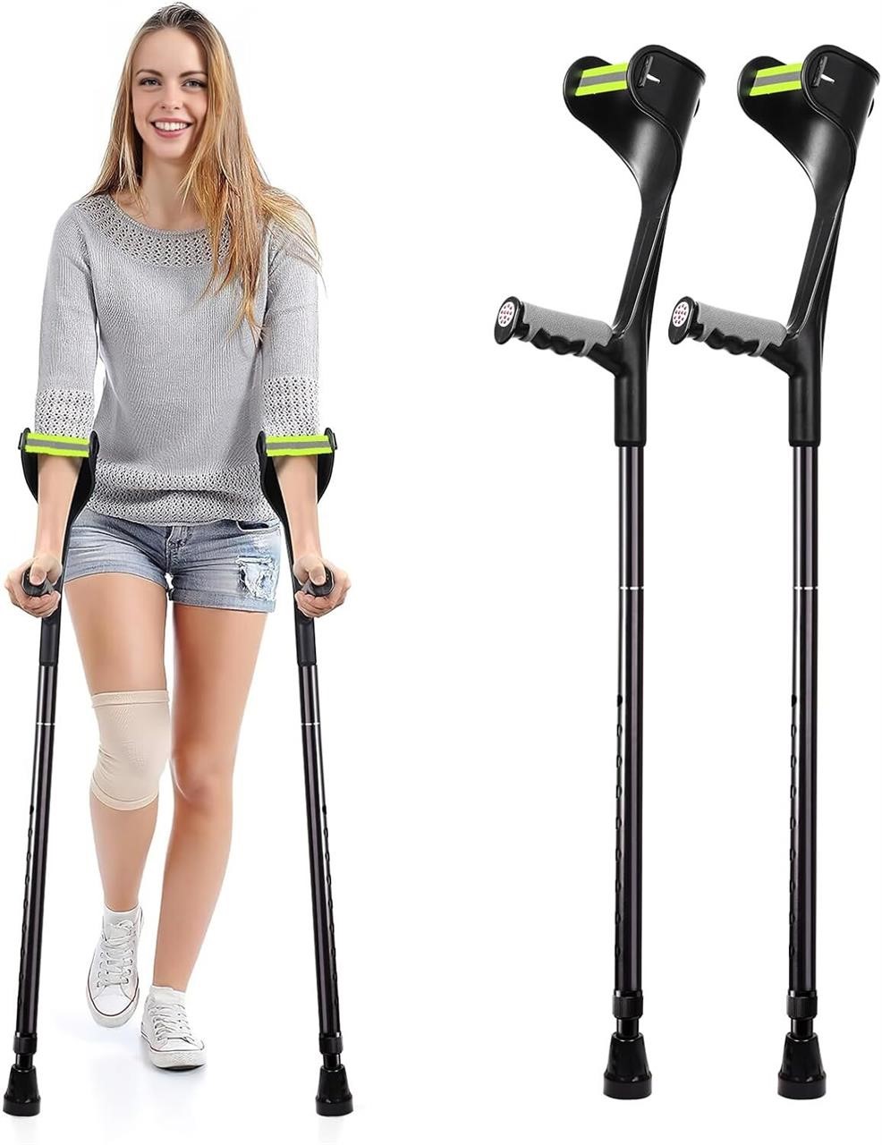 Forearm Crutches for Adults  Adjustable  Foldable