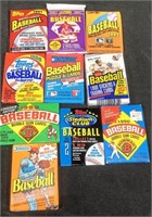 (10) Assorted Years & Makers Baseball Card Packs