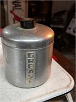 Vintage Spun Aluminum Grease Kitchen Container