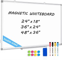 Double Sided Whiteboard Wall Mounted 18X24