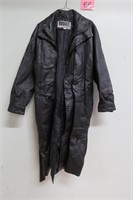 Leather Coat Mens sz M - Full Lenth