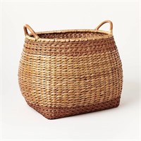 Large Woven Basket with Handles   Threshold