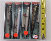 4 Rapala Fishing Lures #18 - new in pkgs.