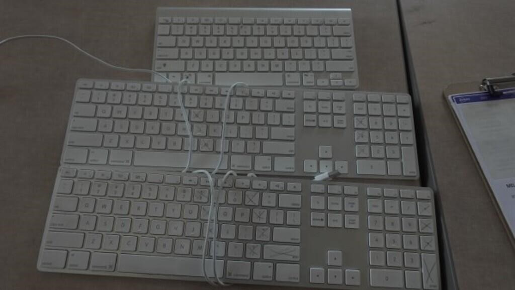 3 Apple Key Boards w/ Mouse