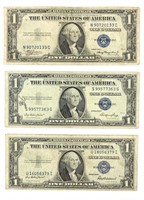 1935 A, E, F $1 Silver Certificates
