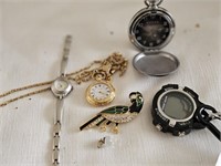 Brooch, watches  etc