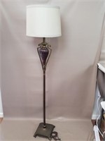Floor Lamp w/ Glass Detail 59" tall